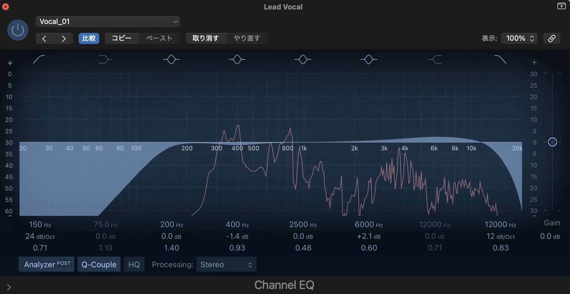 EQ帯域整理